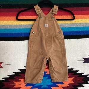 Carhartt Brown Kids Overalls with Adjustable Straps